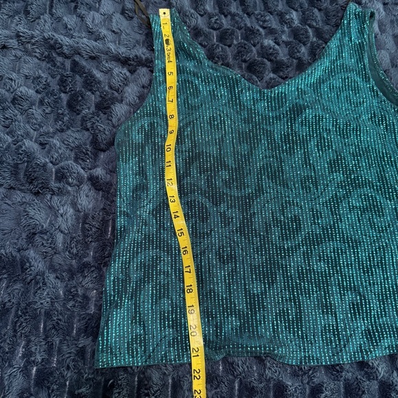 R&M Richards blue blazer jacket and tank top, size 10P - Picture 7 of 9